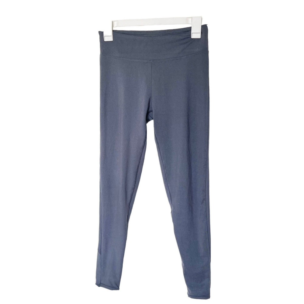 Balance Collection Yoga Capri Cropped Leggings Strappy Cuff Gray Logo Size Small